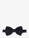 Tagliatore Ribbed Bow Tie In Black