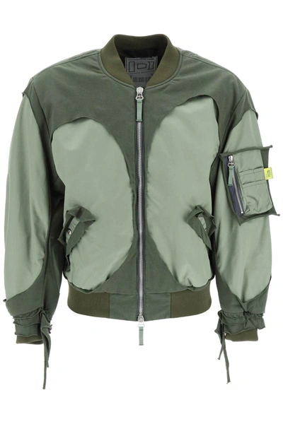 Diesel Bomber In Nylon E Jersey In Green