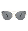 MIU MIU MU52SS BUTTERFLY FRAME HALF-RIM SUNGLASSES