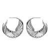 SHAUN LEANE White Feather sterling silver earrings