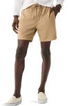 Faherty Essential Drawstring Shorts In Oakwood