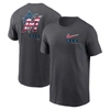Nike Anthracite Miami Marlins Americana T-shirt In Anthracite