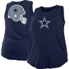 New Era Navy Dallas Cowboys Plus Size Tank Top In Navy