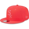 New Era Red Chicago White Sox Spring Color Basic 9fifty Snapback Hat In Red