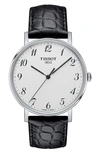 Tissot EVERYTIME LEATHER STRAP WATCH, 38MM,T1094101603200