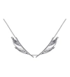 SHAUN LEANE White Feather silver and mother-of-pearl necklace