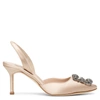 Manolo Blahnik 70mm Hangisli Satin Pumps