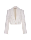 ALEXANDER MCQUEEN ALEXANDER MCQUEEN CROPPED JACKET WITH DOUBLE REVERS AND CUT-OUT