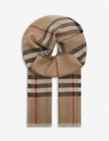 BURBERRY GIANT CHECK WOOL AND SILK-BLEND SCARF,278-72019980-3743232