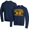 CHAMPION CHAMPION NAVY WEST VIRGINIA MOUNTAINEERS ARCH PILL SWEATSHIRT