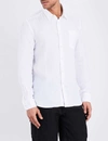 VILEBREQUIN VILEBREQUIN MENS WHITE CAROUBIS REGULAR-FIT LINEN SHIRT,75126896