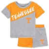 OUTERSTUFF TODDLER HEATHER GRAY TENNESSEE VOLUNTEERS SUPER STAR T-SHIRT & SHORTS SET