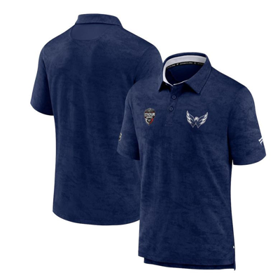 Fanatics Branded Navy Washington Capitals 2023 Nhl Stadium Series Authentic Pro Polo