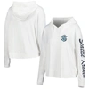 Concepts Sport Cream Seattle Kraken Accord Hacci Long Sleeve Hoodie T-shirt In White