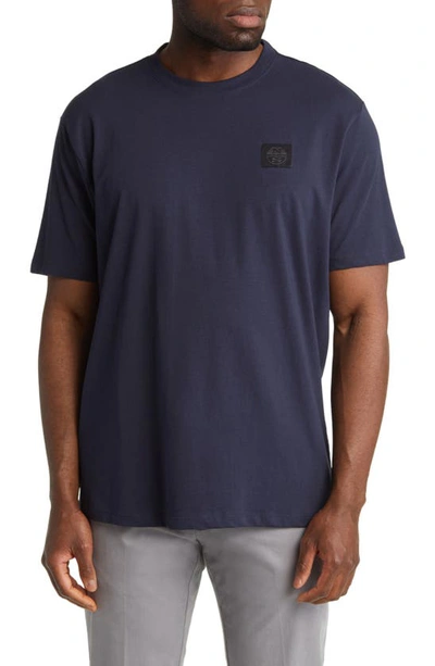 North Sails Logo Patch T-shirt In Navy