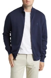 NORTH SAILS LOGO EMBROIDERED ZIP FRONT CARDIGAN