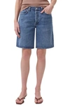 Agolde Vida High Rise Shorts In Control In Spiral