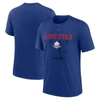 Nike Royal Texas Rangers Rewind Retro Tri-blend T-shirt In Royal