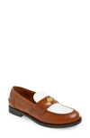 MIU MIU COLORBLOCK PENNY LOAFER