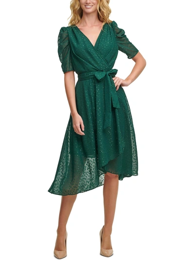Tommy Hilfiger Monogram Paisley-print Midi Dress In Grey