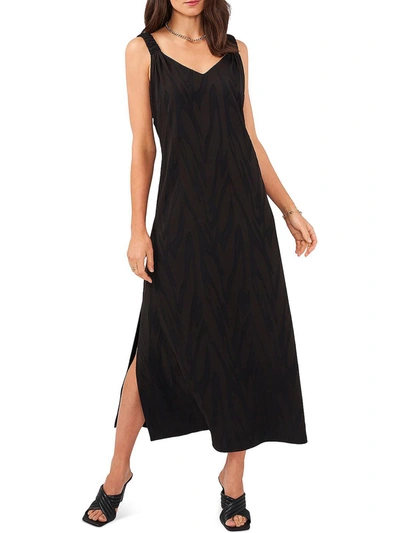 Vince Camuto Womens Sleeveless Long Maxi Dress In Black
