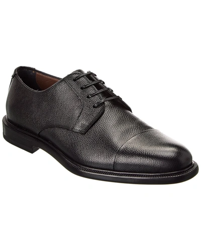 Ferragamo Almond-toe Oxford Shoes In Black
