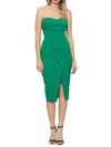 AQUA WOMENS STRAPLESS KNEE-LENGTH COCKTAIL AND PARTY DRESS