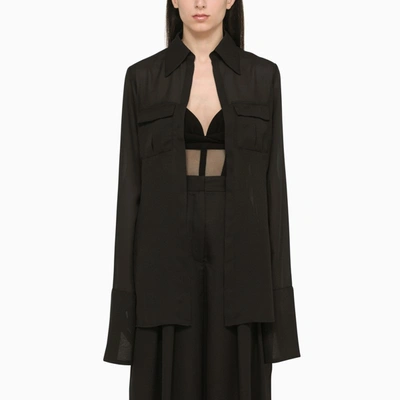 Monot Georgette Shirt In Black