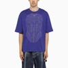 Off-white Off White Printed Cotton T Shirt In Blue