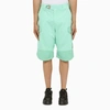 Objects Iv Life Mint Cotton Cargo Bermuda Shorts In Green