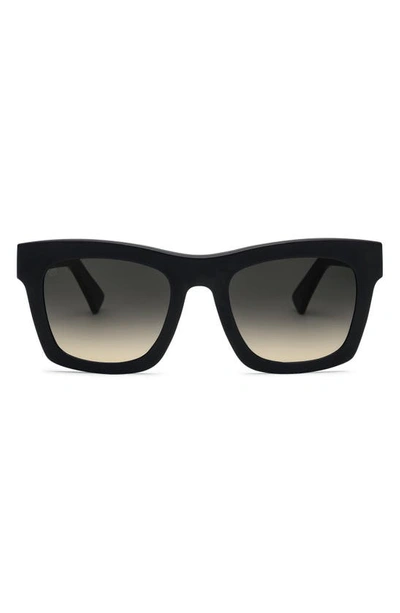 Electric 'crasher' 53mm Retro Sunglasses In Matte Black/ Black