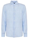 Borriello Napoli Borriello 'nigel' Shirt In Clear Blue