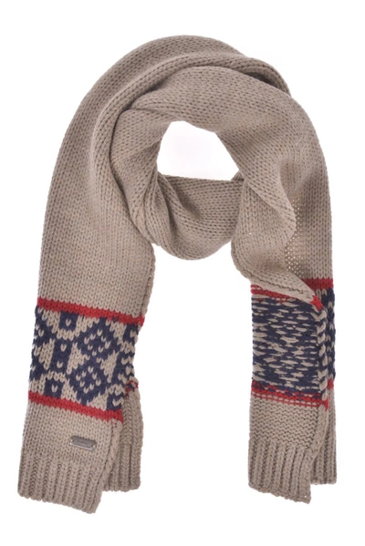 Daniele Alessandrini Scarf Scarves Foulard In Beige