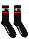 GCDS LOGO SOCKS BLACK