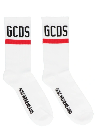 Gcds Logo Socks White