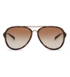 OAKLEY Oo4102-58 Kickback satin rose gold tortoiseshell Aviator sunglasses