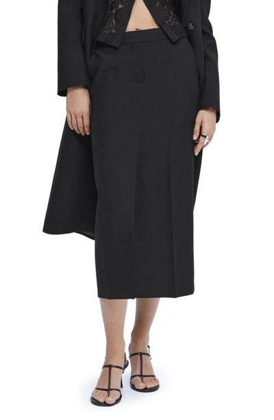 Mango Suit Pencil Skirt Black