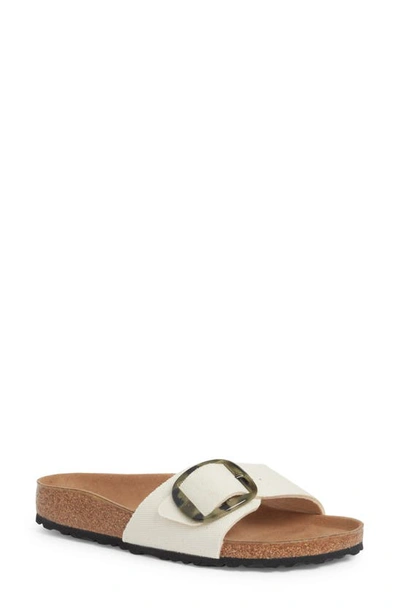 Birkenstock Women's Madrid Vegan Big Buckle Sandals In Eggshell In Cream