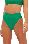 Beach Riot Solid Highway Bikini Bottoms In Jelly Bean Green