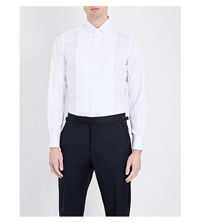 Tom Ford Slim-fit Button-down Collar Cotton Oxford Shirt - White