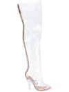 Yeezy Tubular Clear Over-the-knee Boots (season 4) In Neutrals