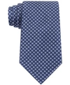Tommy Hilfiger Men's Micro-pattern Neat Silk Tie In Blue