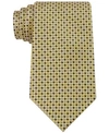 Tommy Hilfiger Men's Micro-pattern Neat Silk Tie In Yellow