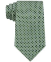 Tommy Hilfiger Men's Micro-pattern Neat Silk Tie In Green