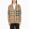 BURBERRY VINTAGE CHECK CARDIGAN IN WOOL BLEND,8039153126048/N_BURBE-A7026_323-XS