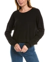 Splendid Essential Active Marathon Sweatshirt In Black
