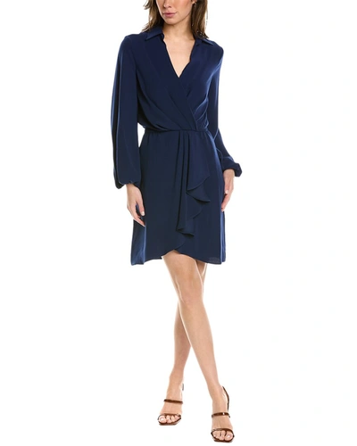 Trina Turk Revelry Faux Wrap Dress In Navy