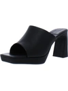 JEFFREY CAMPBELL CAVIAR WOMENS LEATHER PEEP-TOE PLATFORM HEELS