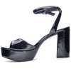 CHINESE LAUNDRY THERESA PATENT HEEL IN BLACK