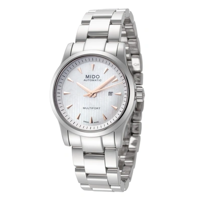 Mido Women's Multifort 31mm Automatic Watch In Silver